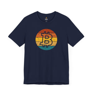 Retro Sunset Bitcoin T-Shirt