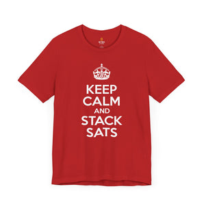 Keep Calm and Stack Sats T-Shirt