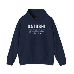 Satoshi for President Hooded Sweatshirt