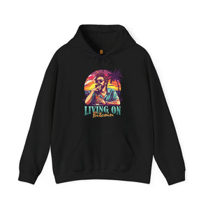 Living on Bitcoin Hooded Sweatshirt